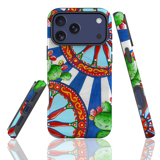 Luxury dolce blue stripe Sicily phone case