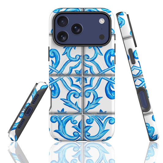 Classy majolica pattern phone case from Italy