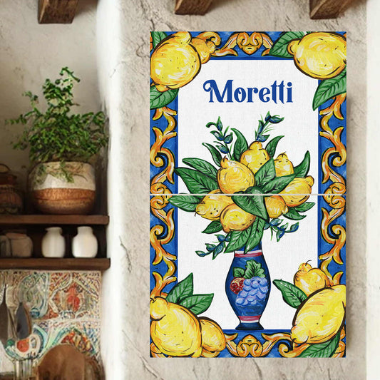 Family Name Canvas - Positano (2-Piece)