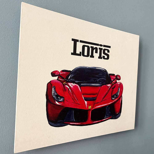 Ferrari - Child's Name Plaque