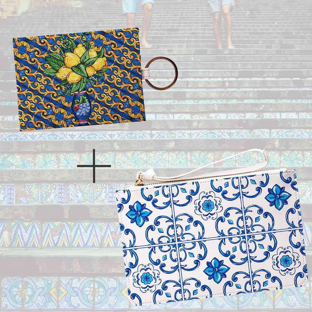Caltagirone Blu - Clutch