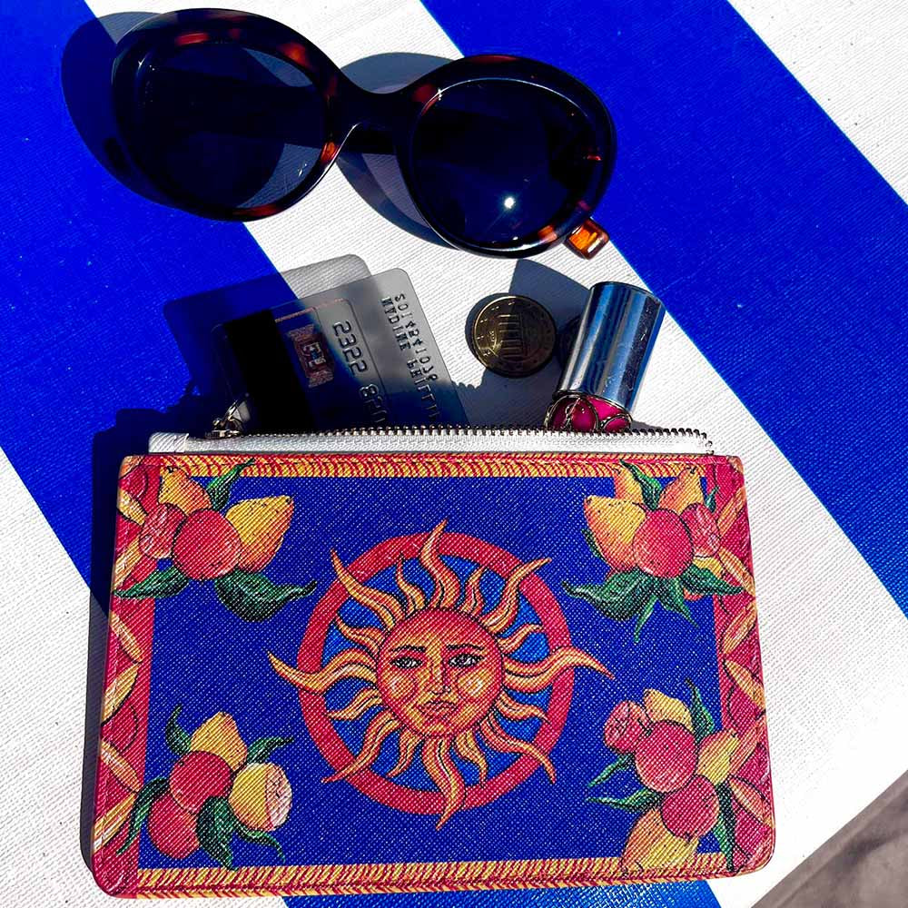 Coin Pouch - Taormina Blu