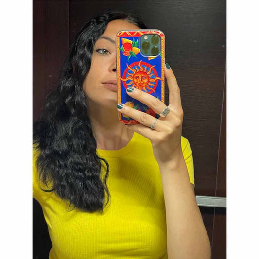 Sicilian Model with iPhone Cover from Sicily