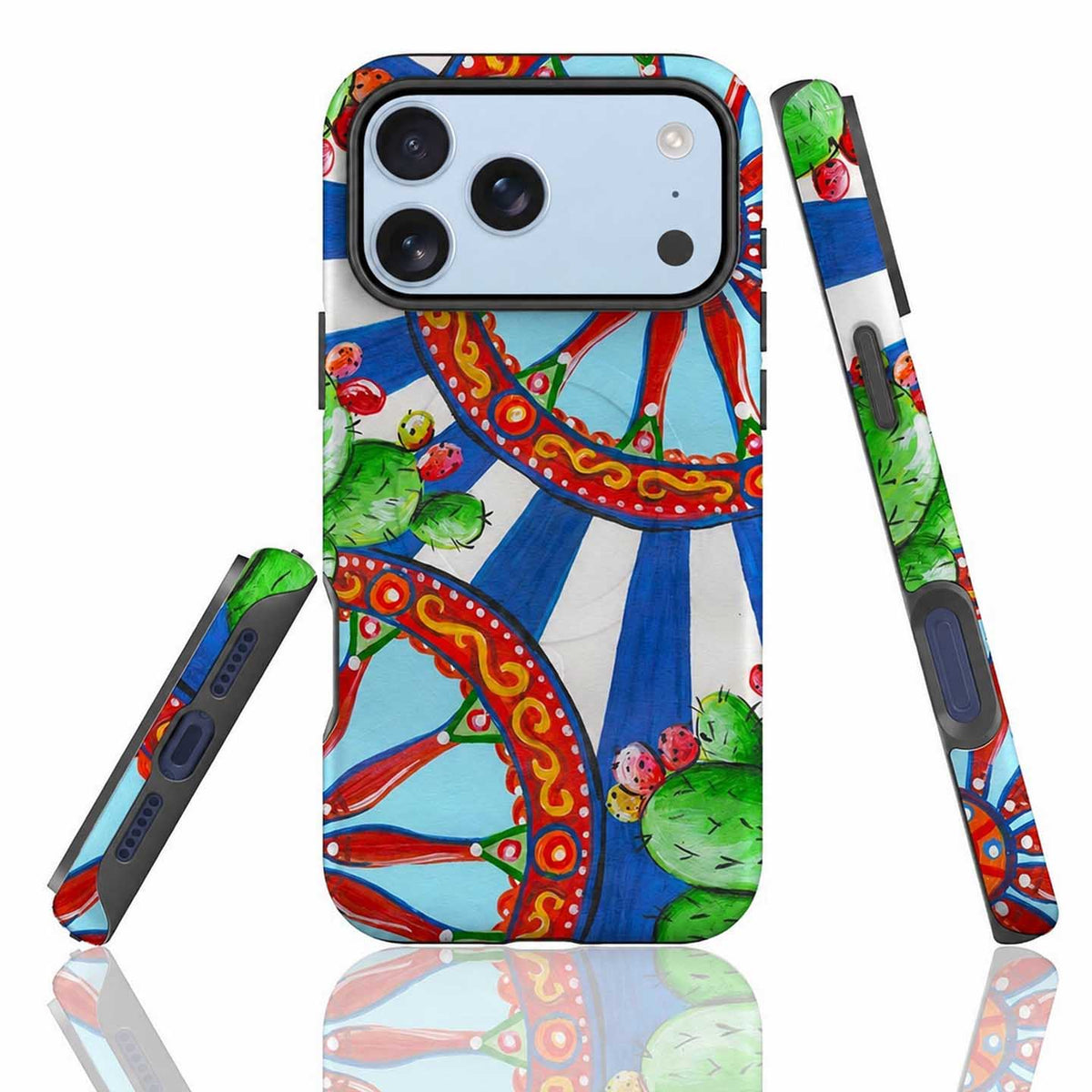 Blue striped Sicily phone case