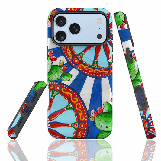 Blue striped Sicily phone case