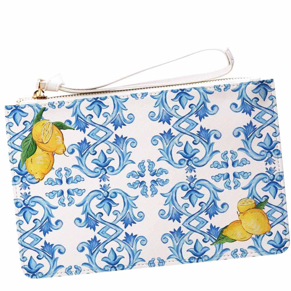 Pale lemon clutch bag online