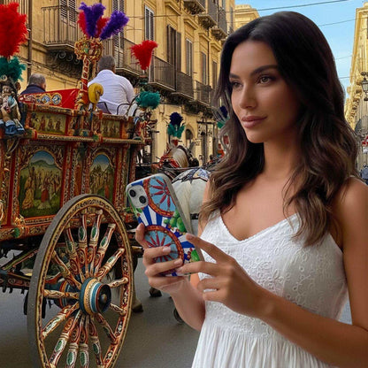 Blue White Stripe DOLCE Phone Case