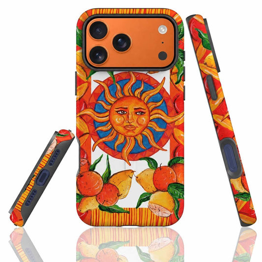 Orange Sicilian Taormina Sun Phone Case Italia