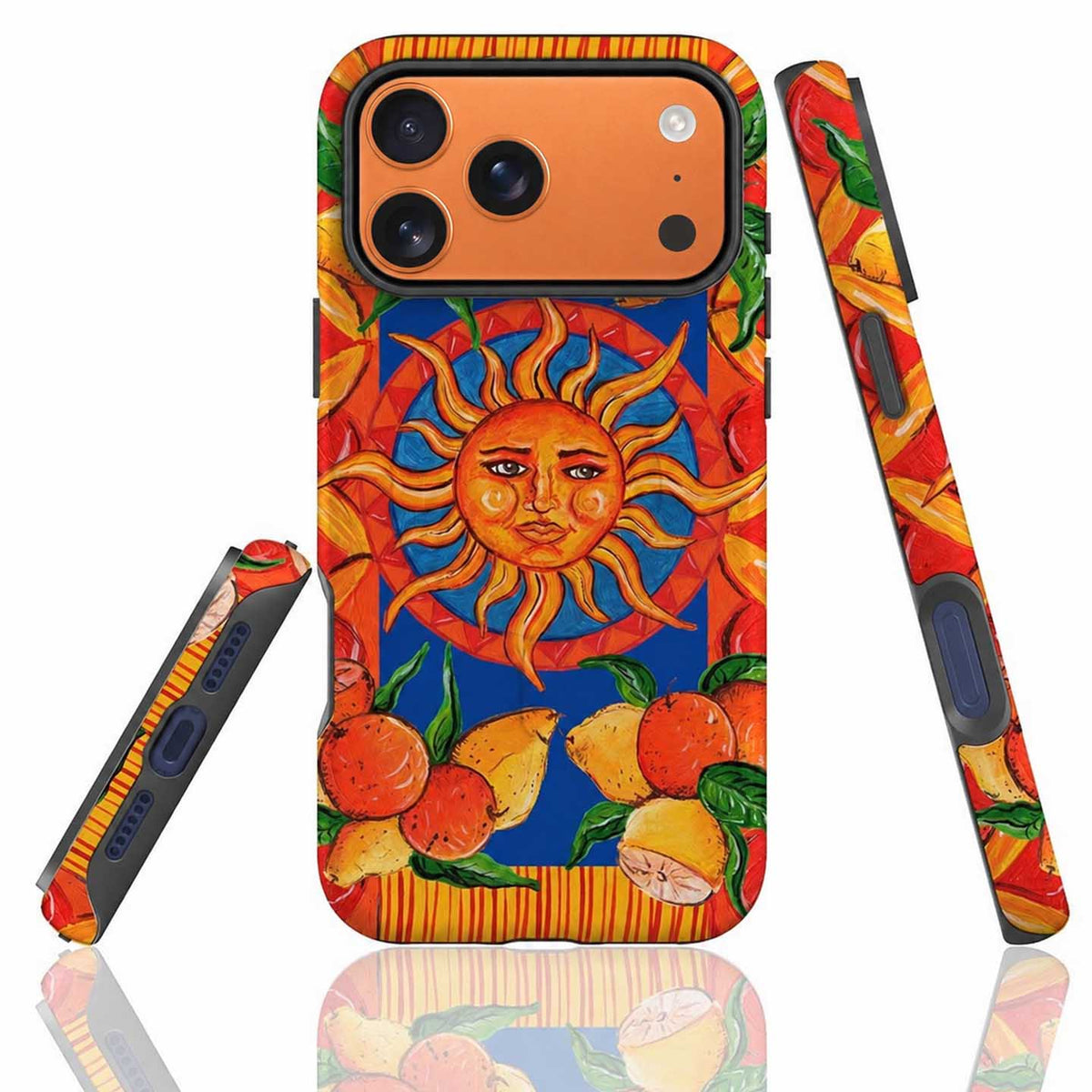 Orange Sicilian Taormina Sun Phone Case