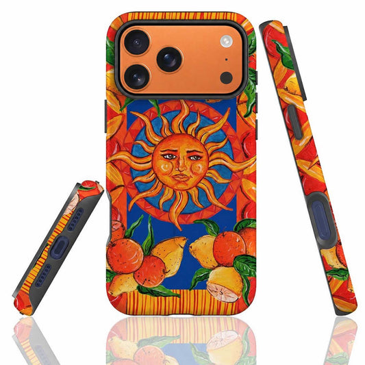 Orange Sicilian Taormina Sun Phone Case