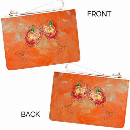 Orange Spritz Clutch Purse Wristlet DOLCE