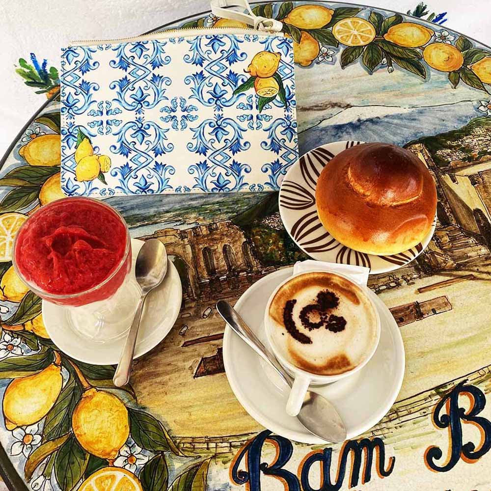 Lemon clutch bag Bam Bar Taormina