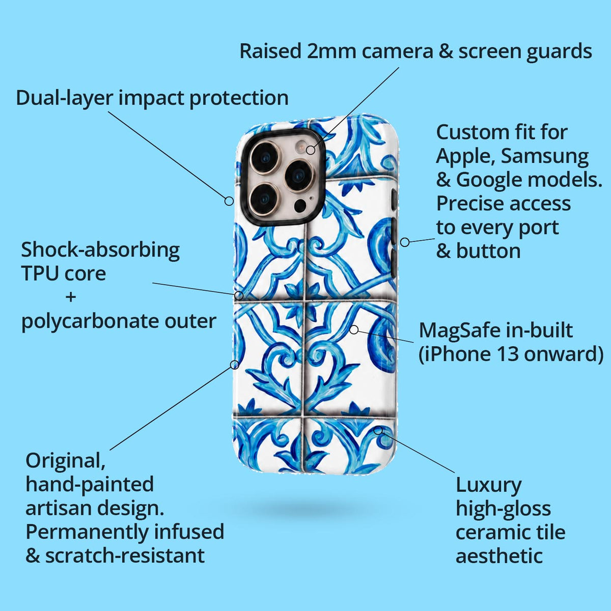 Majolica Blu - Ultima Phone Case