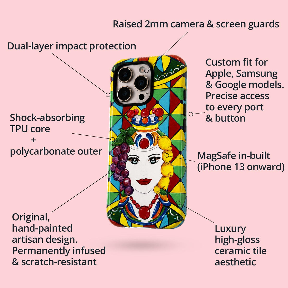Testa Di Moro Siciliana - Ultima Phone Case