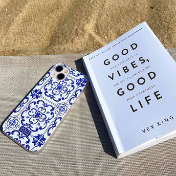 iPhone 17 Blue Tile Design Case - Traditional Italian Blue Maiolica  DOLCE  ITALIANA