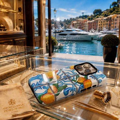 Best Italian phone case design in luxury jewelery store Portofino