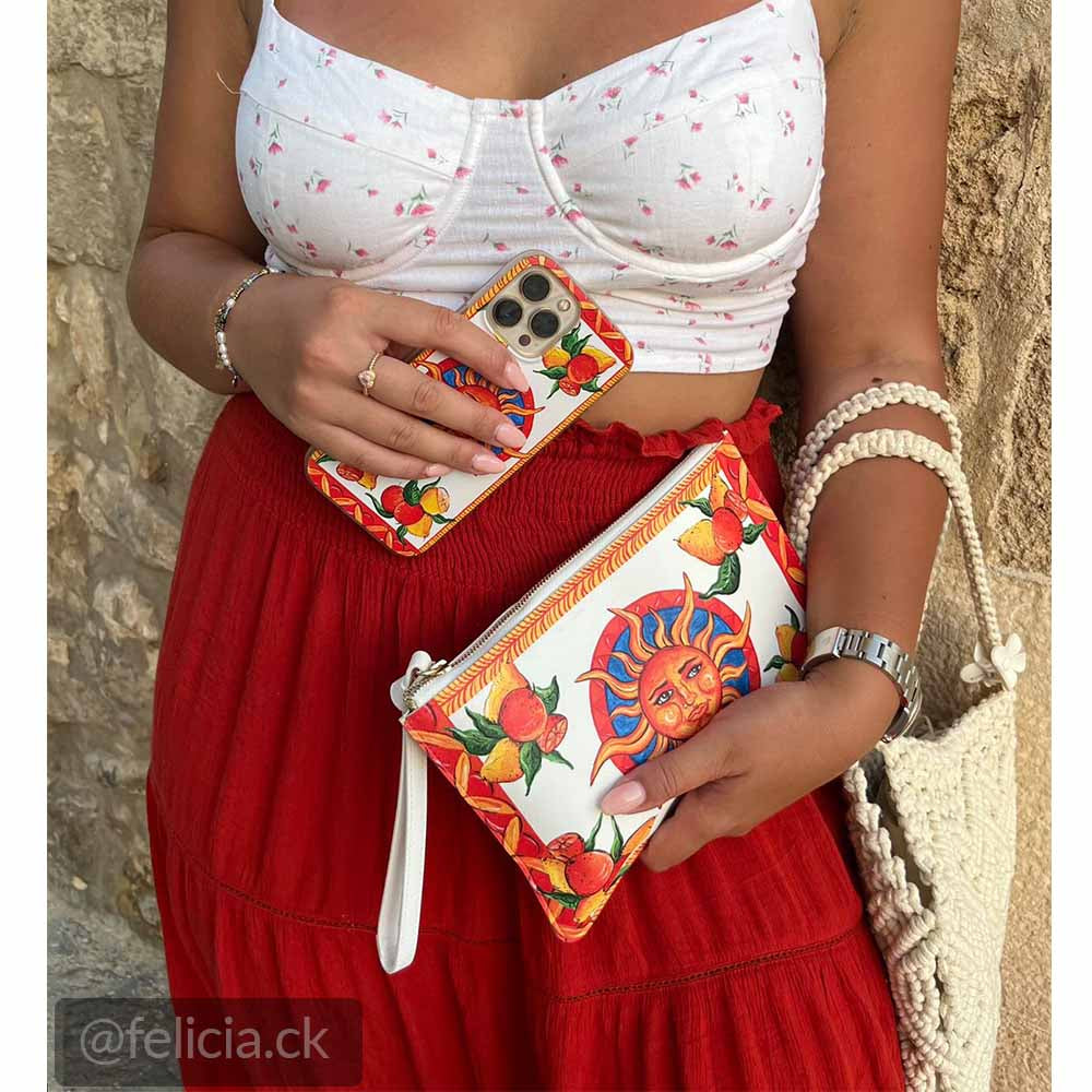Taormina Clutch Bag Purse Pochette Bam Bar Sicilian Sun Lemons taormina-clutch-bag-purse-pochette-bam-bar-sicilian-sun-lemons