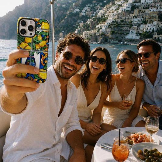 Positano Luxury Phone Case on yacht
