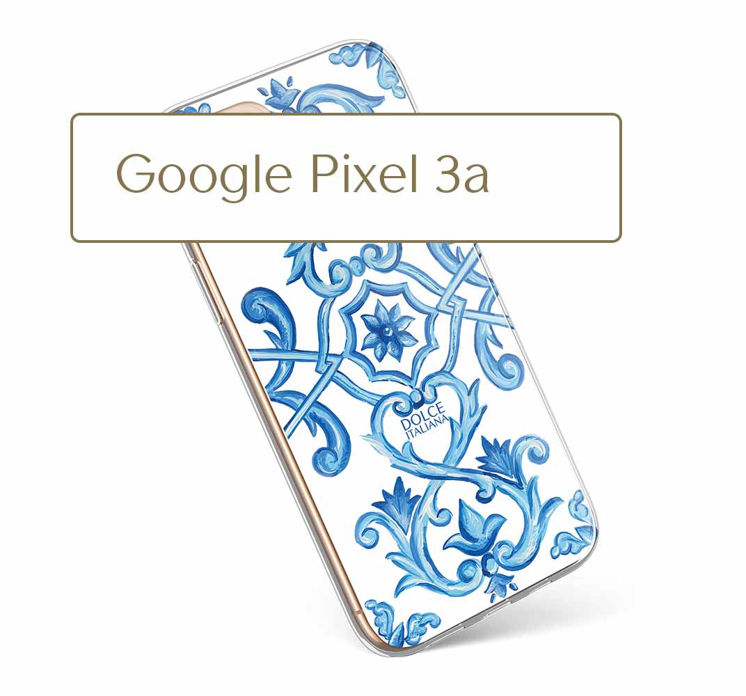 Phone Case - Maiolica Blu - Ceramic White Background Edition-traditional handpainted Italian design maiolica tile pattern-DOLCE ITALIANA