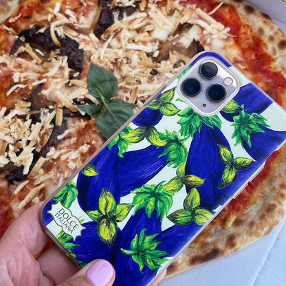 Eggplant Phone Case with Alla Norma Pizza